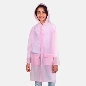 Capa de Chuva Infantil com capuz integrado para dias de chuva