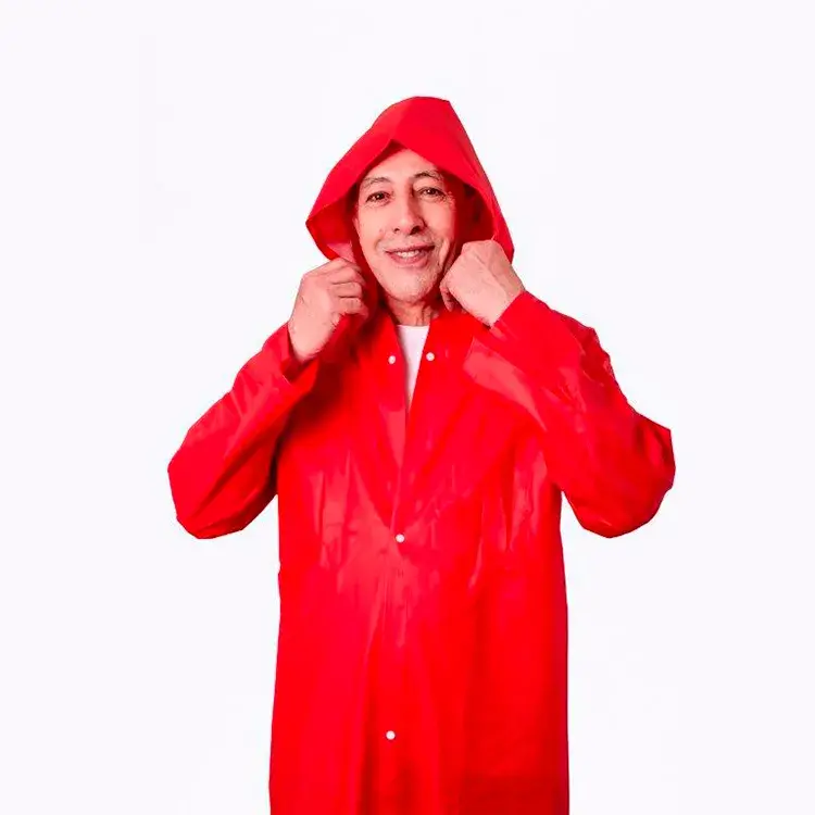 Capa de Chuva Adulto Forrada com capuz