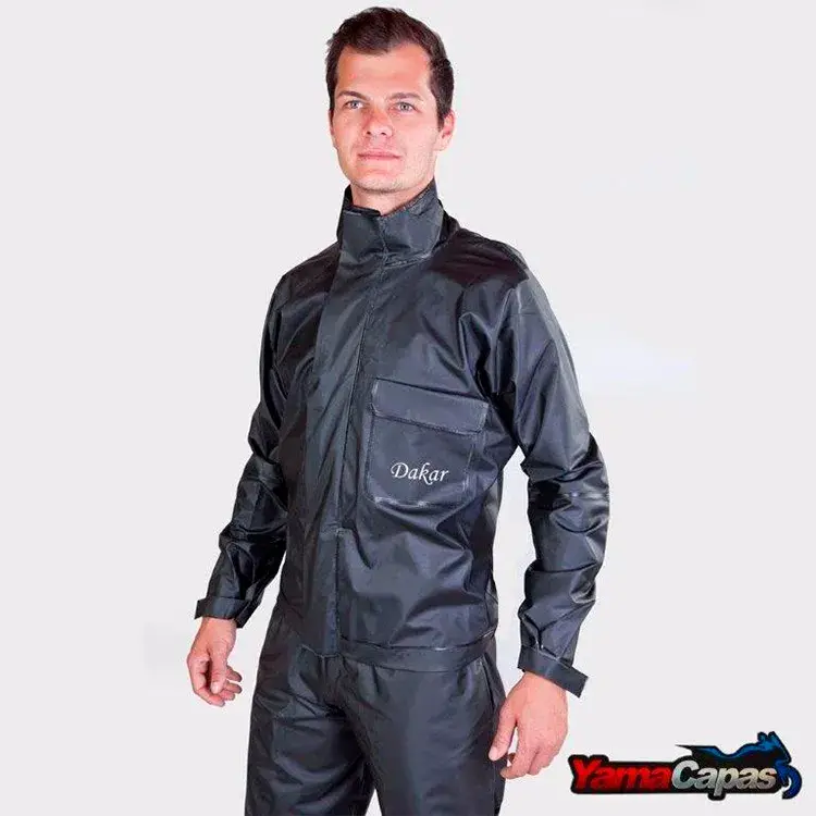 Conjunto Dakar para proteção contra chuva
